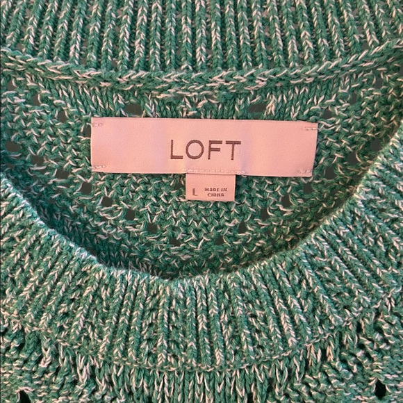 LOFT Bobble Pointelle Sweater - Picture 6 of 7